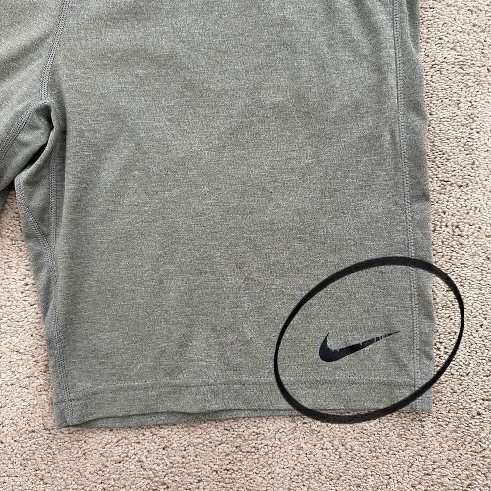Nike Grey Dri-Fit Basketball Shorts - Athletic Athleisure Workout Running - Picture 7 of 15